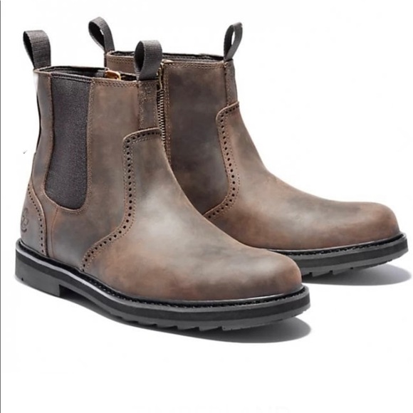 TIMBERLAND
Mens A2KE6 Squall Canyon Chelsea Boot in Dark Brown - Picture 4 of 5